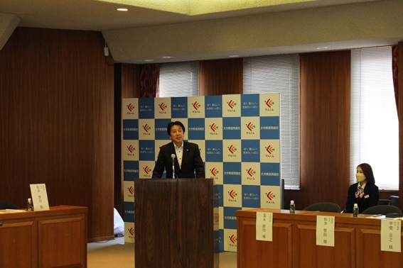 会員代表(高千穂町長 甲斐 宗之 様)挨拶