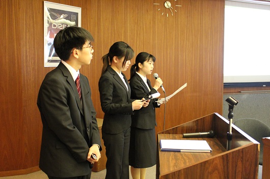 別府大学学生 矢野 七海 様 古賀 文菜 様 長住 拓海 様